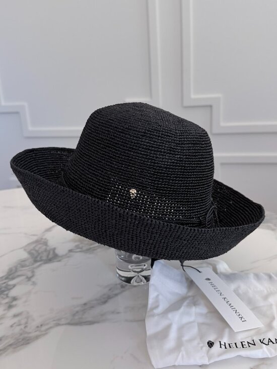 NWT - Helen Kaminski Provence 10 Raffia Hat - Charcoal main image 7